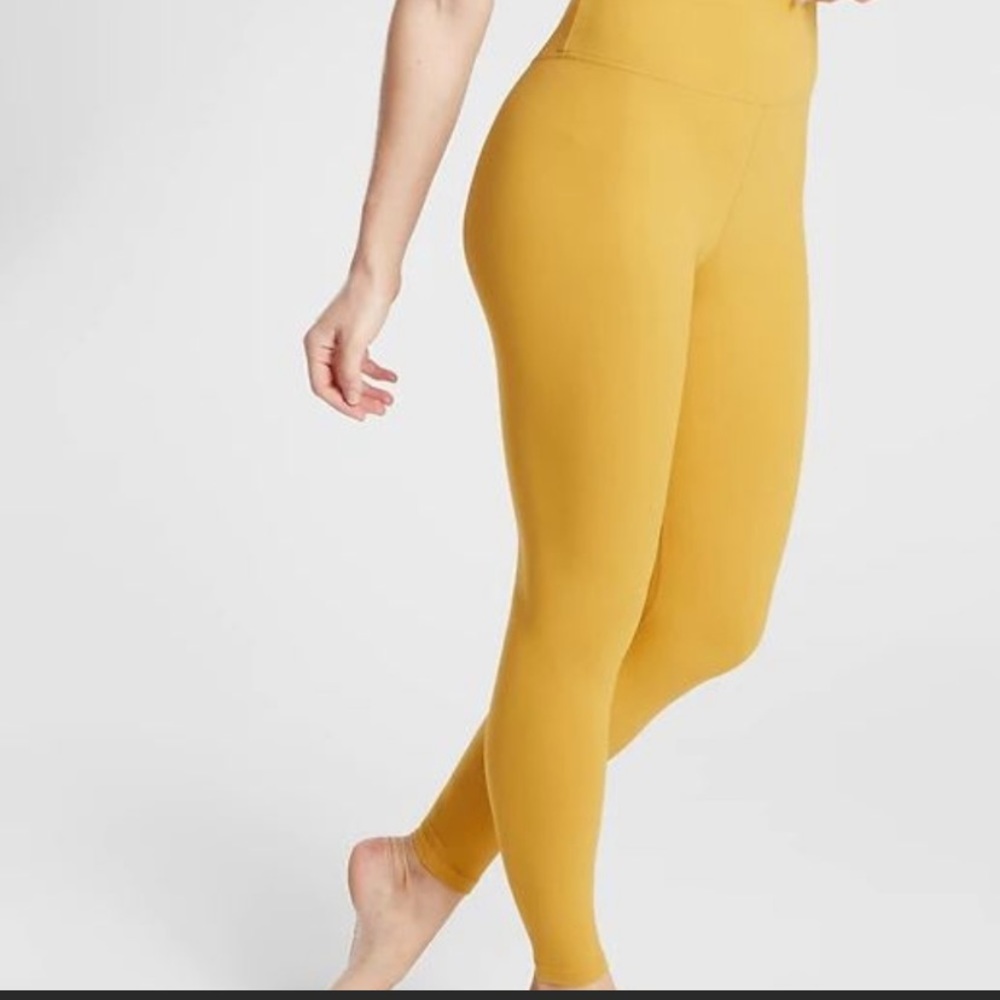 Athleta yellow ultra high Elation leggings